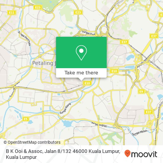 B K Ooi & Assoc, Jalan 8 / 132 46000 Kuala Lumpur map