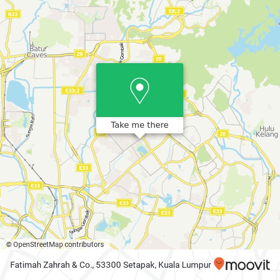 Peta Fatimah Zahrah & Co., 53300 Setapak
