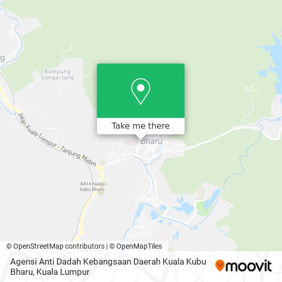 Agensi Anti Dadah Kebangsaan Daerah Kuala Kubu Bharu map