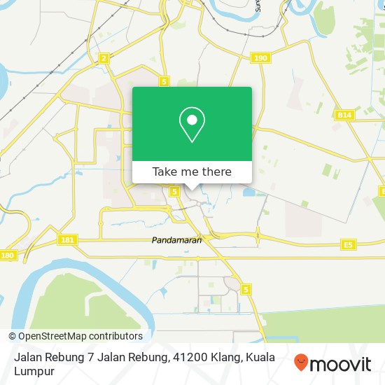 Peta Jalan Rebung 7 Jalan Rebung, 41200 Klang