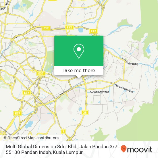 Multi Global Dimension Sdn. Bhd., Jalan Pandan 3 / 7 55100 Pandan Indah map