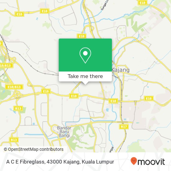 A C E Fibreglass, 43000 Kajang map