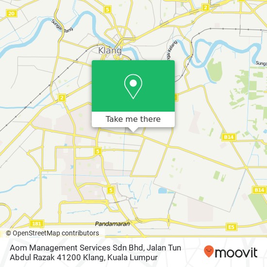 Aom Management Services Sdn Bhd, Jalan Tun Abdul Razak 41200 Klang map