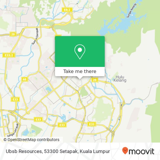 Ubsb Resources, 53300 Setapak map