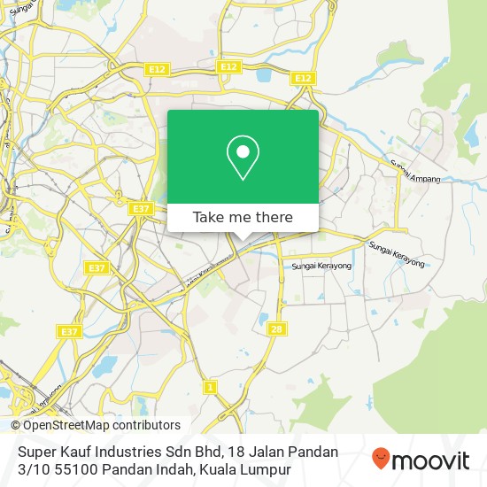 Super Kauf Industries Sdn Bhd, 18 Jalan Pandan 3 / 10 55100 Pandan Indah map