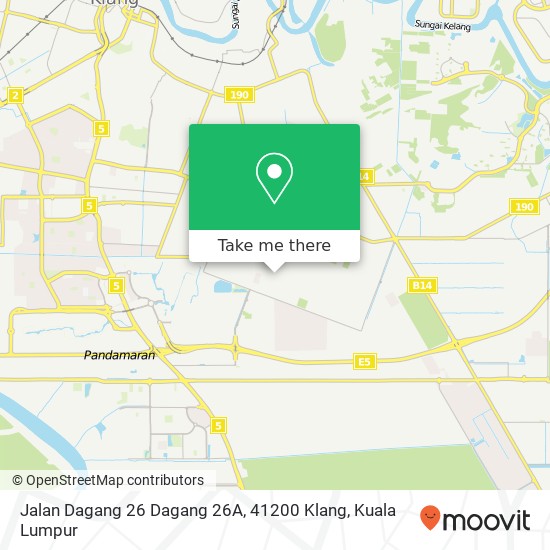 Peta Jalan Dagang 26 Dagang 26A, 41200 Klang