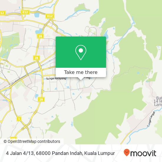 Peta 4 Jalan 4 / 13, 68000 Pandan Indah