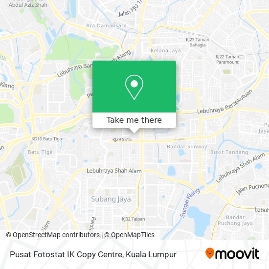 Pusat Fotostat IK Copy Centre map