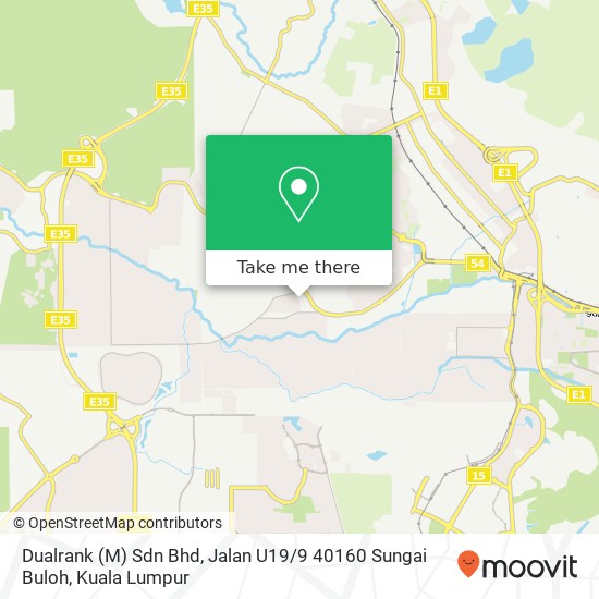 Dualrank (M) Sdn Bhd, Jalan U19 / 9 40160 Sungai Buloh map