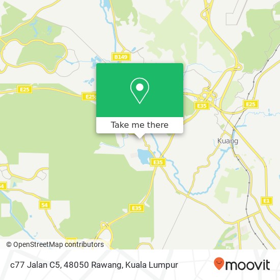 c77 Jalan C5, 48050 Rawang map