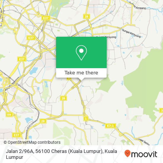 Jalan 2 / 96A, 56100 Cheras (Kuala Lumpur) map