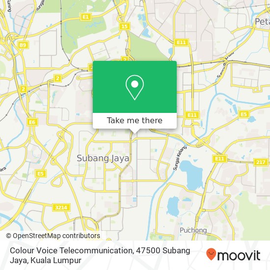 Peta Colour Voice Telecommunication, 47500 Subang Jaya