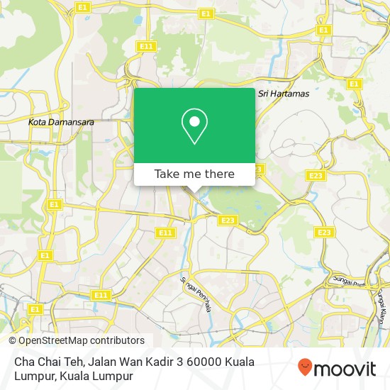 Cha Chai Teh, Jalan Wan Kadir 3 60000 Kuala Lumpur map