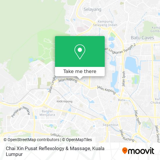 Peta Chai Xin Pusat Reflexology & Massage