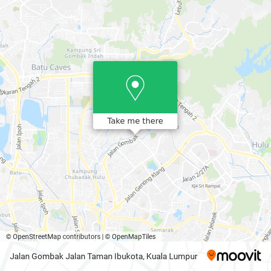 Peta Jalan Gombak Jalan Taman Ibukota