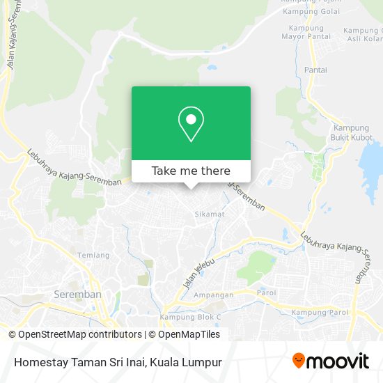 Homestay Taman Sri Inai map