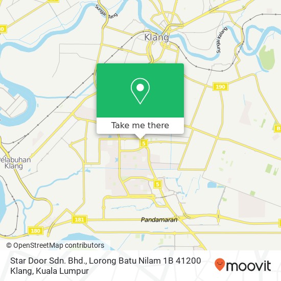 Star Door Sdn. Bhd., Lorong Batu Nilam 1B 41200 Klang map