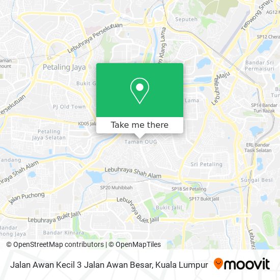 Peta Jalan Awan Kecil 3 Jalan Awan Besar