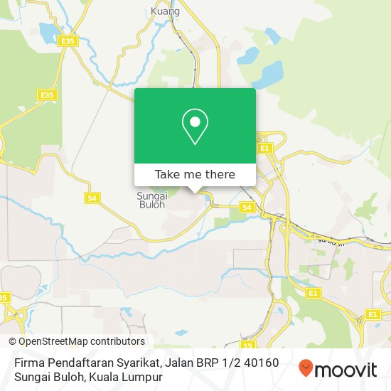 Firma Pendaftaran Syarikat, Jalan BRP 1 / 2 40160 Sungai Buloh map