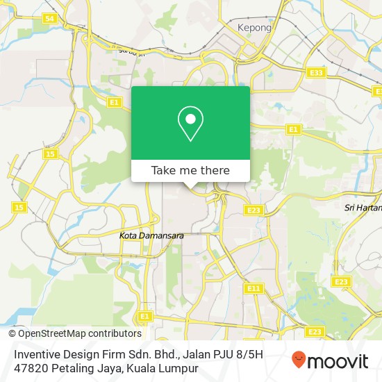 Inventive Design Firm Sdn. Bhd., Jalan PJU 8 / 5H 47820 Petaling Jaya map