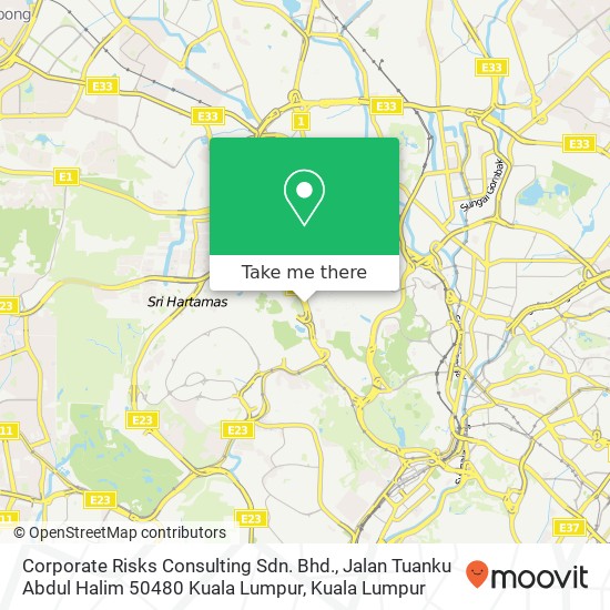 Corporate Risks Consulting Sdn. Bhd., Jalan Tuanku Abdul Halim 50480 Kuala Lumpur map