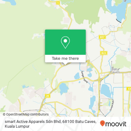 Peta smart Active Apparels Sdn Bhd, 68100 Batu Caves