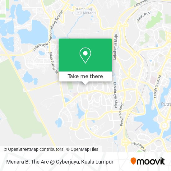 Peta Menara B, The Arc @ Cyberjaya