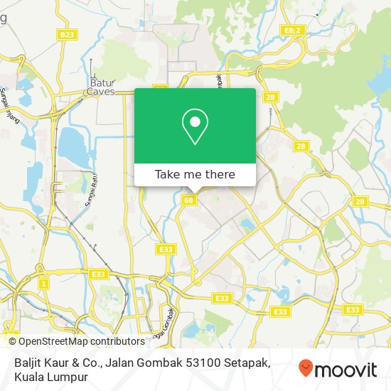 Baljit Kaur & Co., Jalan Gombak 53100 Setapak map