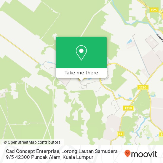 Cad Concept Enterprise, Lorong Lautan Samudera 9 / 5 42300 Puncak Alam map