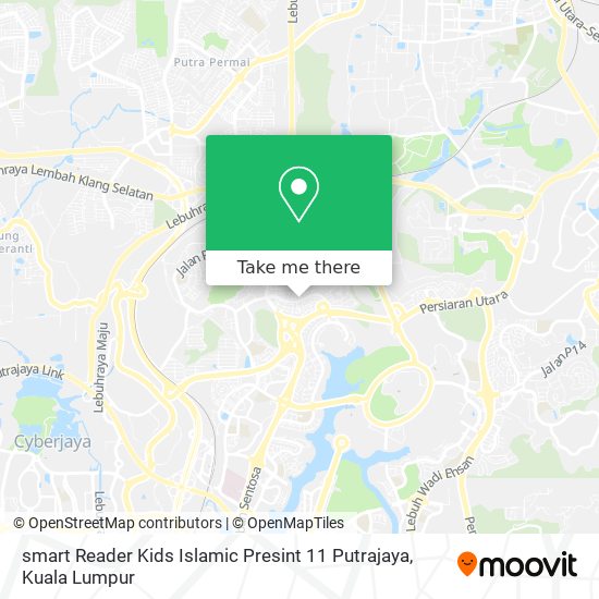 Peta smart Reader Kids Islamic Presint 11 Putrajaya