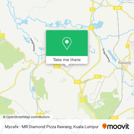 Mycafe - MR Diamond Pizza Rawang map