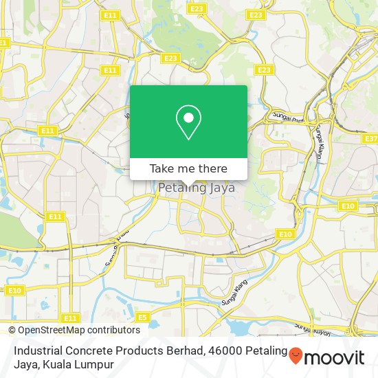 Industrial Concrete Products Berhad, 46000 Petaling Jaya map