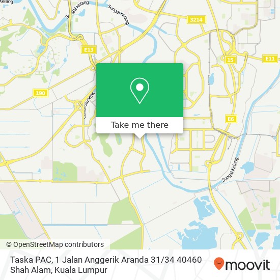 Peta Taska PAC, 1 Jalan Anggerik Aranda 31 / 34 40460 Shah Alam