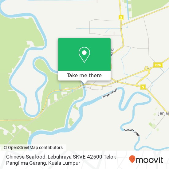 Chinese Seafood, Lebuhraya SKVE 42500 Telok Panglima Garang map