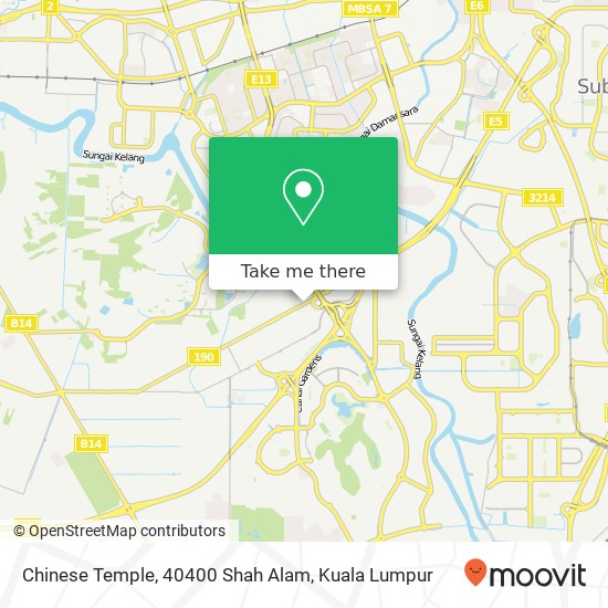 Chinese Temple, 40400 Shah Alam map