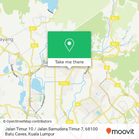 Jalan Timur 10 / Jalan Samudera Timur 7, 68100 Batu Caves map