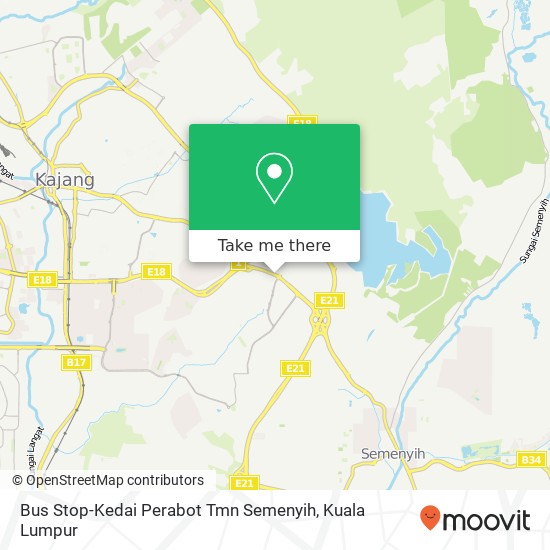 Bus Stop-Kedai Perabot Tmn Semenyih map