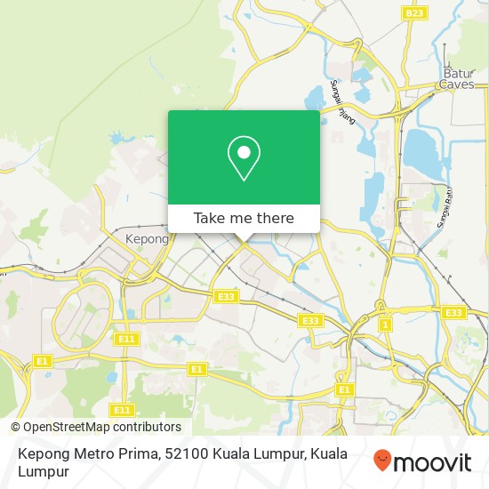 Kepong Metro Prima, 52100 Kuala Lumpur map