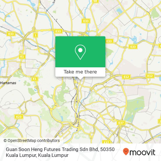 Guan Soon Heng Futures Trading Sdn Bhd, 50350 Kuala Lumpur map