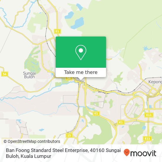 Ban Foong Standard Steel Enterprise, 40160 Sungai Buloh map