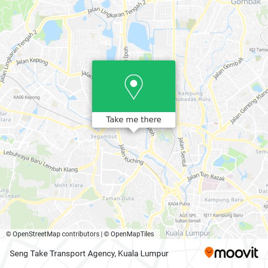 Seng Take Transport Agency map