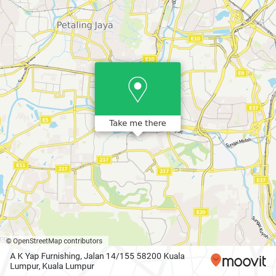 A K Yap Furnishing, Jalan 14 / 155 58200 Kuala Lumpur map