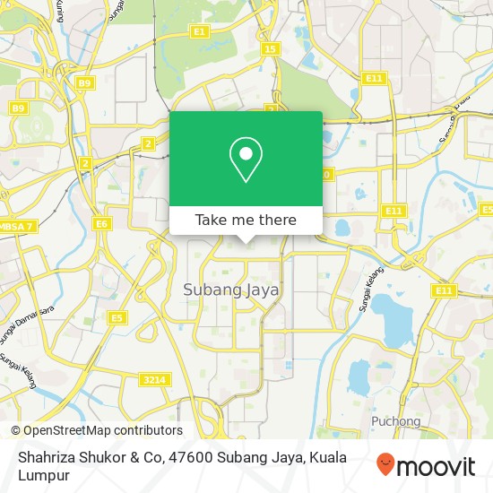 Shahriza Shukor & Co, 47600 Subang Jaya map