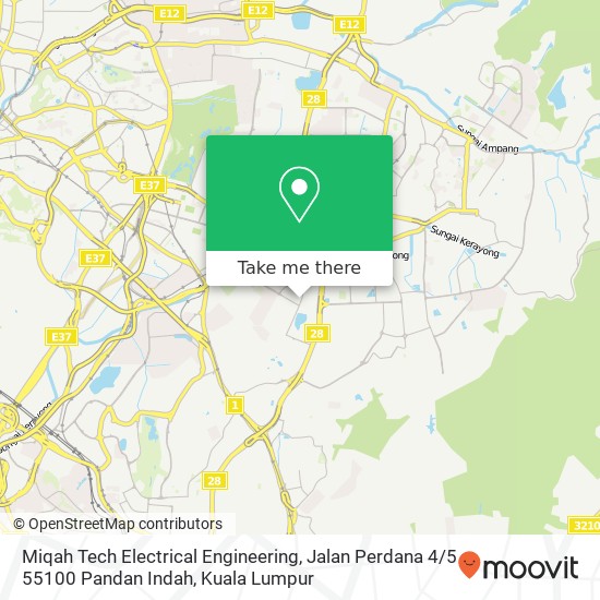 Miqah Tech Electrical Engineering, Jalan Perdana 4 / 5 55100 Pandan Indah map