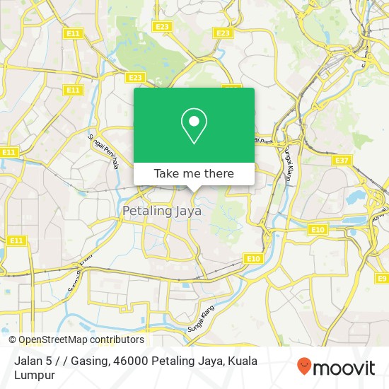 Jalan 5 / / Gasing, 46000 Petaling Jaya map