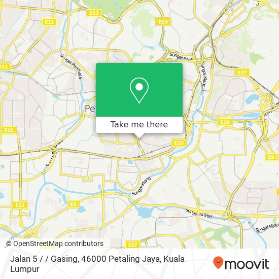 Peta Jalan 5 / / Gasing, 46000 Petaling Jaya