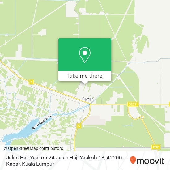 Peta Jalan Haji Yaakob 24 Jalan Haji Yaakob 18, 42200 Kapar