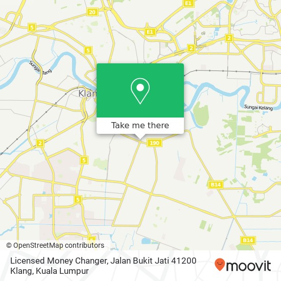 Licensed Money Changer, Jalan Bukit Jati 41200 Klang map