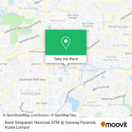 Bank Simpanan Nasional ATM @ Sunway Pyramid map