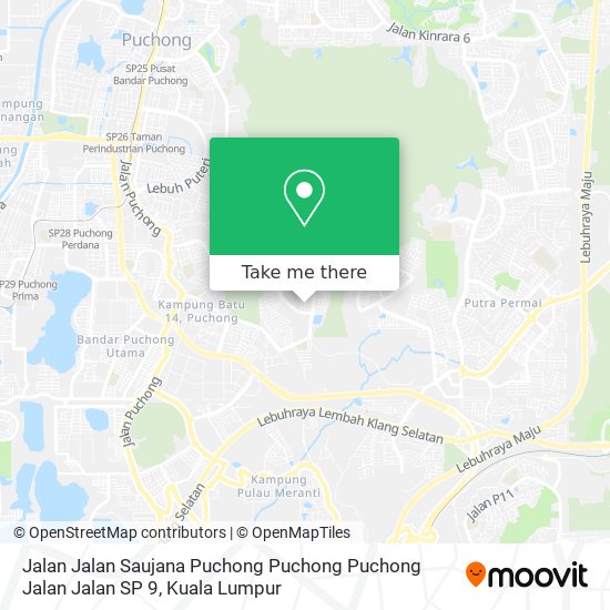Peta Jalan Jalan Saujana Puchong Puchong Puchong Jalan Jalan SP 9